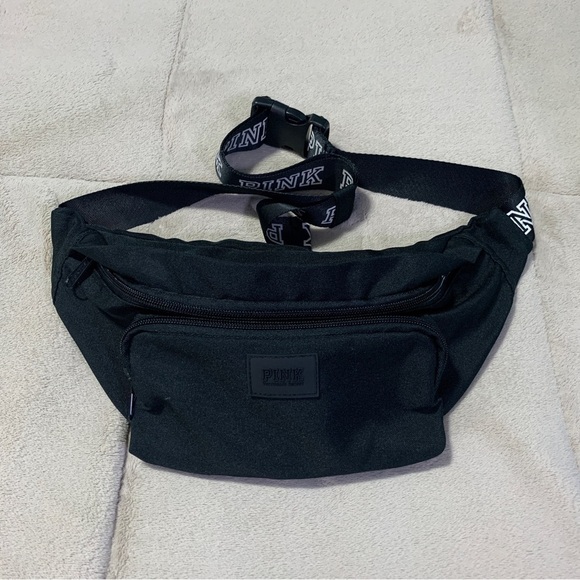 PINK - Black Fanny Pack - Picture 1 of 5
